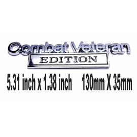 DIGIART INTERNATIONAL COMBAT VETERAN EDITION ABS 3D CAR EMBLEM STICKER DECAL LOGO BADGE MULTI PURPOSE