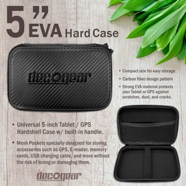 Deco Gear GPS Essentials Bundle with Weighted mount, DC Splitter, and Hard Case