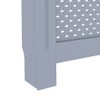 vidaXL Radiator Cover Anthracite 44.1"x17.5"x31.9" MDF
