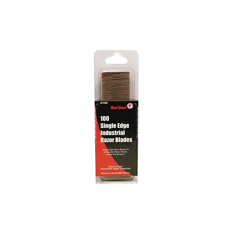 Red Devil 3272 Single-Edge Razor Blades, 100 Count (Pack of
