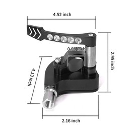 EATAKWARD 7/8" 22mm Universal Billet Throttle Thumb Assembly, ATV Throttle Lever Thumb Controller, Replacement for Yamaha Suzuki Polaris Can-Am Kawasaki Honda Arctic Cat KYMCO Dirt Bike ATV, Black
