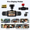 360° 4 Channel 1080P Dash Cam Front and Rear Inside