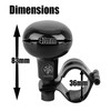 Vaygway Universal Fit Vehicle Steering Wheel Suicide Spinner Knob- Black