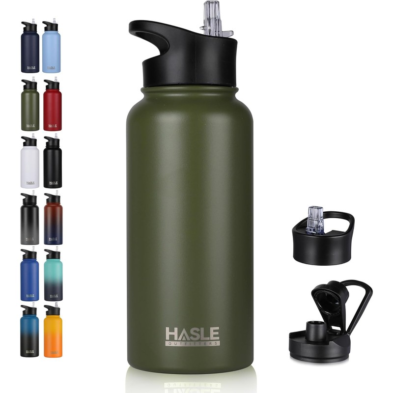 HASLE OUTFITTERS - Botella de agua aislada de acero inoxidable