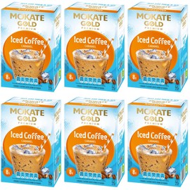 Mokate Gold Premium iced coffee Caramel 6 boxes x 8 sachets total 48