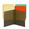 Mr. Pen- Plastic Folders with Pockets and Prongs, 5 Pack,