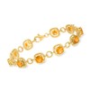 Ross-Simons Oval Gemstone Bracelet in 18kt Gold Over Sterling