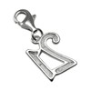 jewellerybox Sterling Silver 21st Birthday Number Clip on Charm