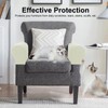 Avtytsda Stretch Armrest Covers Soft Plush Armrest Covers Couch Arm