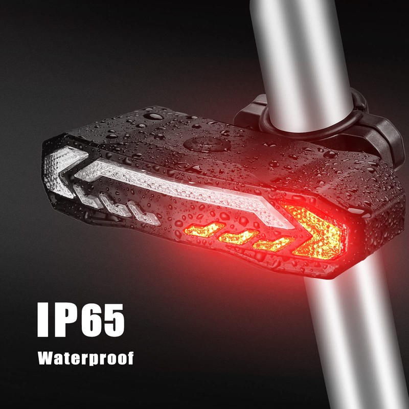 WSDCAM Smart Bike Tail Light with Turn Signals and Rear