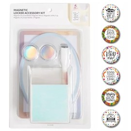 Boho Locker Kit: Mirror, White Board, Pencil Cup, Pen and Inspirational Magnets Style Set (Lucent Dreams - 12 Piece Kit)