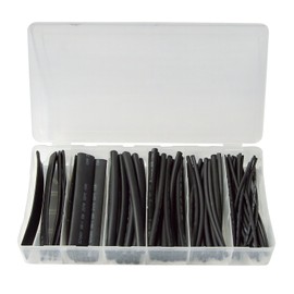 Strassenwelt Heat Shrink Tubing Kit Black 100 Pieces