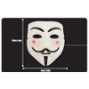FNA FASHIONS® Guy Fawkes Mask -V for Vendetta， Anonymous Hacker