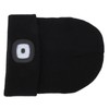 LED Beanie Hat Adjustable Brightness USB Rechargeable Soft Warm Knitted