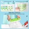 Ice Cube Tray with Lid and Bin, 4 Pack Premium
