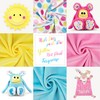 kullaloo Minky Fabric | Bundle: 4 Precut Pieces Minky Plush