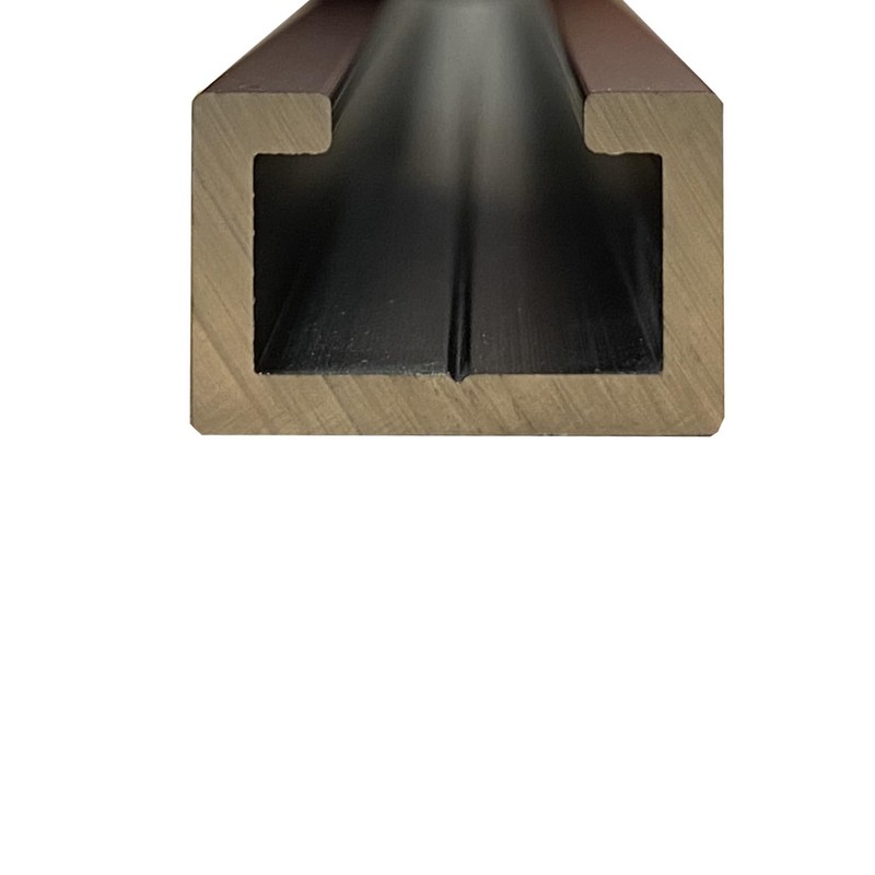 Set of 4 Aluminium C-Profile Black Edition 1 m Suitable