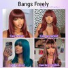Starmo Bob Wig with Bangs Human Hair Wigs Glueless Wigs