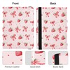 zyrtty Passport Holder, Pink Strawberries Bows Pattern Passport Cover Travel