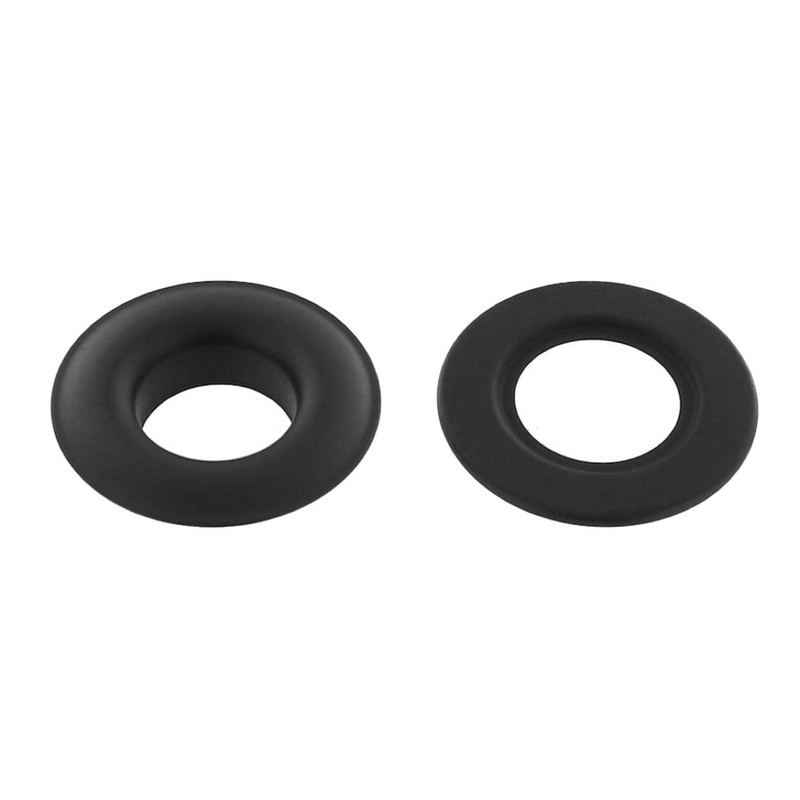 Grommet, Beveled, Black Matte, Solid Brass-LL (100 sets per bag),