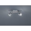 Reality Leuchten LED Deckenleuchte Roubaix R82152107, Metall, Nickel matt, Acryl
