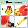 10pcs Large Inflatable Crayons & Pencil Balloons, Back to School