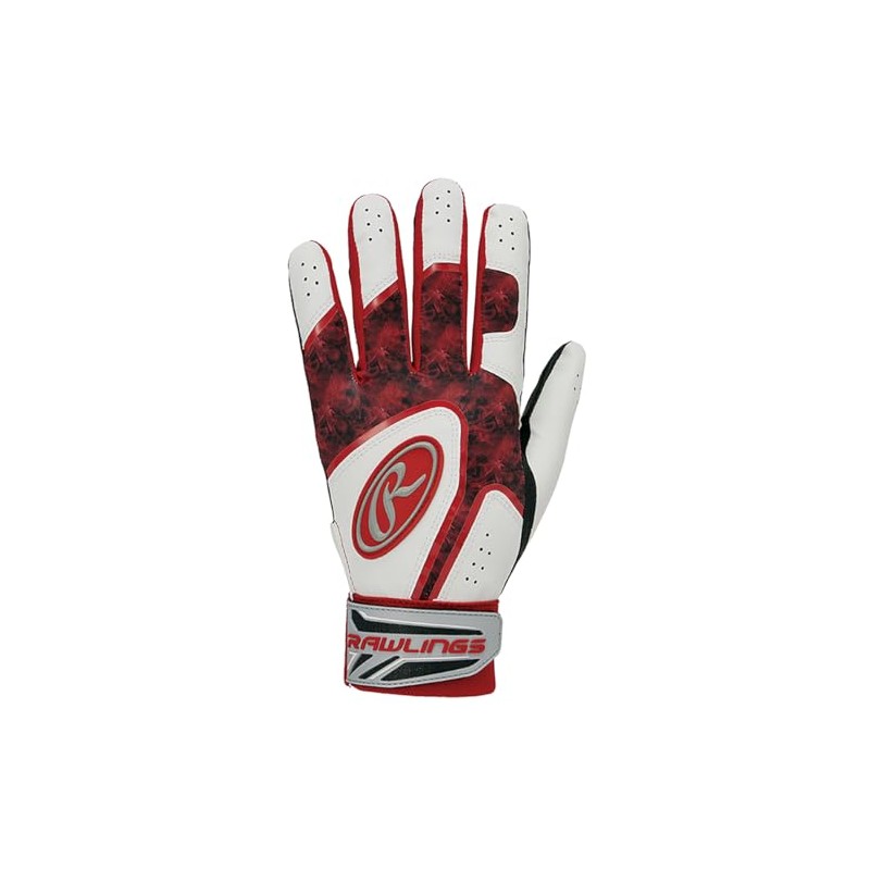 Rawlings(ローリングス)野球用 バッティンググラブ バッテ 手袋 両手用 ゴーストスモーク2ハイパーグリップ EBG25S01 レッド XL