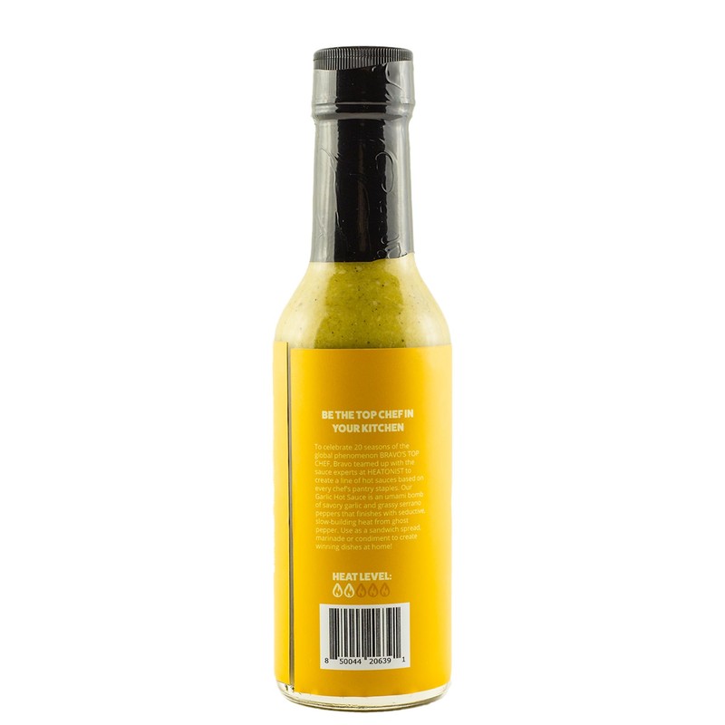 Bravo's Top Chef Garlic Hot Sauce by Heatonist, Celebrate Top