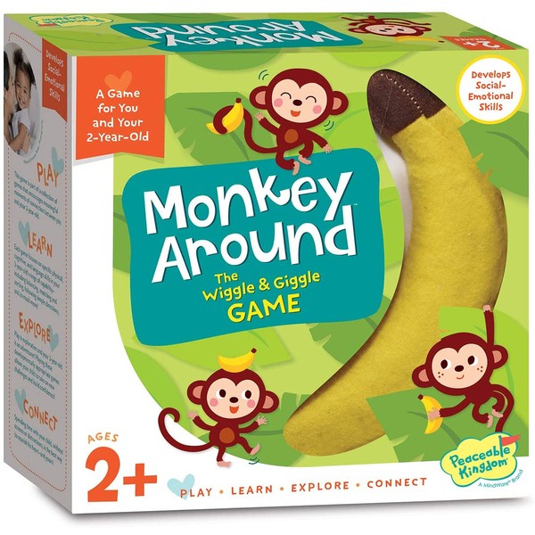 Peaceable Kingdom Monkey Around - The Wiggle & Giggle Game of Movement for 2-Year-Olds