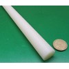 Natural Nylon 6/6 Extruded Round Rod .875" (7/8") x 5