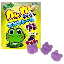 Kamukam Fresh Xylitol Gummy Grape Flavor, 1 Bag, 12 Tablets