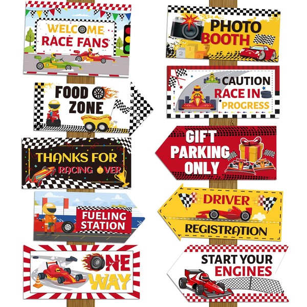 Yoyuspy Race Car Party Decorations - 20 PCS Race Car