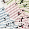 MOOMIN Initial Stitch Moomin Towel Handkerchief BY Blue Initial Y