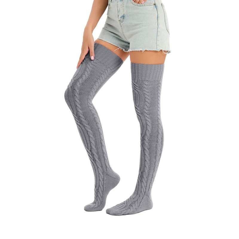 Sexybody Women's Thigh High Socks Over the Knee Knit Socks,