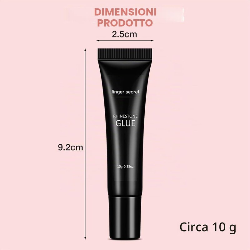 LOPHE Colla Strass Unghie, Colla per Gel Unghie, per Nail