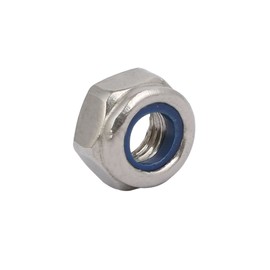 sourcingmap 4pcs M6 x 1mm Pitch Metric Thread 304 Stainless Steel Left Hand Lock Nuts
