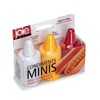 Joie Condiment Mini Squeeze Bottles with Nozzle Caps, Non-Stick Silicone,