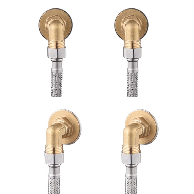 Wall Mount Commercial Faucet Installation kit,Brass 90 dergee backsplash Mount
