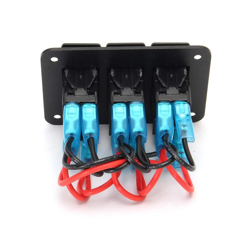Stark Industries - 3-Gang Rocker Switch Aluminum Panel - Toggle