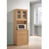 Hodedah KITCHEN MICROWAVE CABINET Kitchen Storage | Multiple Wooden Finishes