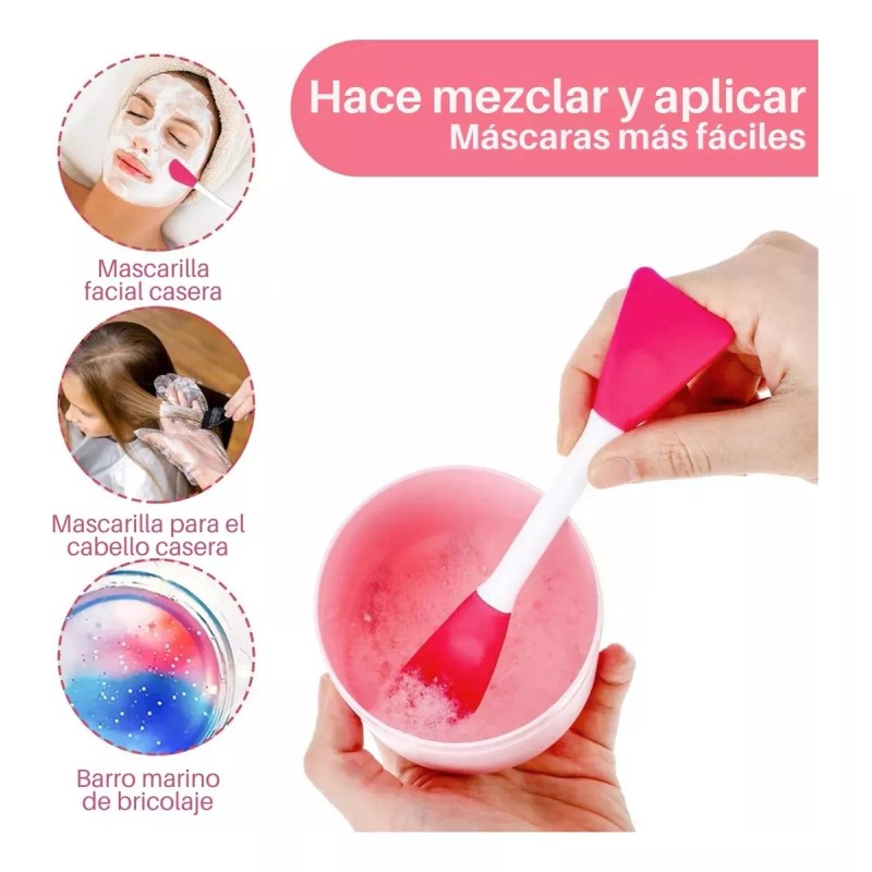 Veraly 4 Piezas Brocha Silicona Aplicar Mascarillas Skin Care Crema