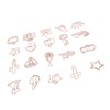 100Pcs Paper Clips Cute Look Note Clip Marking Document Organizing
