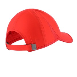 Connectyle Unisex Running Cap, Quick Drying, UPF 50+ Baseball Cap, Breathable, Lightweight, Reflective Striped, Sports Hat, red, Free size