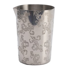 Cocktail Mixing Glass 304 Stainless Steel Heat Preservation Engraved Bartending Mixing Glass for Bar