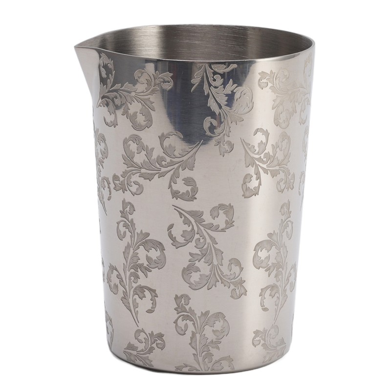Cocktail Mixing Glass 304 Stainless Steel Heat Preservation Engraved Bartending
