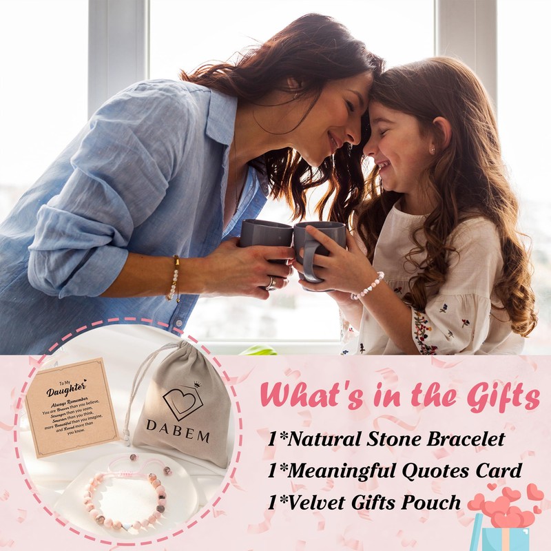 Dabem Daughter Gifts from Mom Dad, Gifts for Daughter, Mother