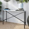Henn&Hart Black and Marble console table