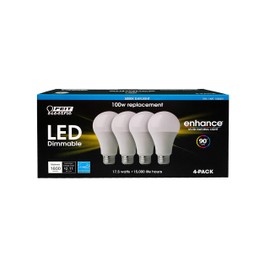 Feit Dimmable LED 5000K Daylight 4-Pack (100W Replacement) 17.5W