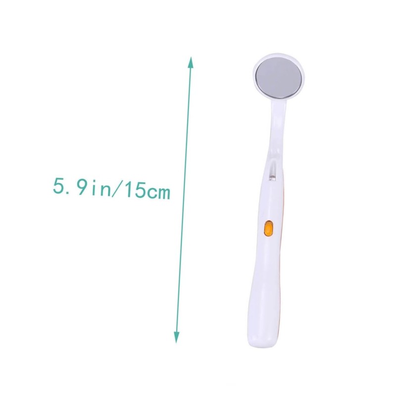 KICHOUSE Led Plastic Stomatoscope for Tooth Inspection Tool Bright Light