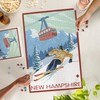 New Hampshire, Skier and Tram (1000 Piece Puzzle, Challenging Jigsaw